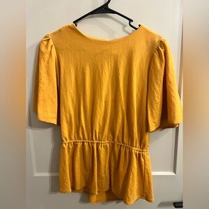 Ann Taylor Mustard Knit Top
